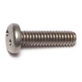 Midwest Fastener 1/4"-20 x 1 in Spanner Pan Machine Screw, Plain Stainless Steel, 4 PK 70997